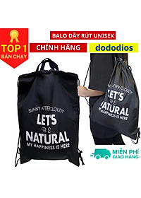 Balo dây rút unisex, Balo dây rút gấp gọn, vải dù chống thấm nước, Balo dây rút unisex, túi gấp, túi dây rút - vải dù chống thấm nước - Chính hãng dododios
