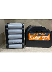 HÀNG  CHÍNH HÃNG  - Pin MACAN 15 Cell 21V dung lượng cao chân pin phổ thông