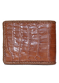 Ví nam da cá sấu đan viền bụng nhiều màu HJ92254-2711-2712-2713-2715 