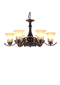 Đèn chùm YADO 6 tay phong cách cổ điển - kèm bóng Led chuyên dụng