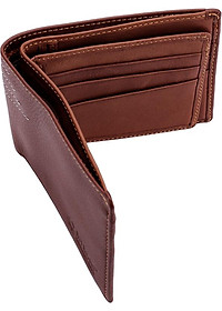 Ví Nam Viền Chỉ Huy Hoàng HT2128 (12.5 x 10 cm) - Da Bò