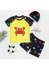 Bộ Đồ Bơi Cho Bé Hình Cua Biển BB026 MayHomes Hình Crab, Vải Thun Lạnh Bền Đẹp, Không Phai Màu, Dành Cho Bé Trai Và Bé Gái
