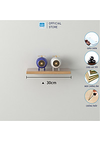 [Mua 2 giảm 10%] Kệ Thanh Ngang Trang Trí Màu Sồi Oak 389 Nhiều Kích Thước Thương Hiệu SIB Decor KT001