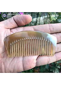 Lược Sừng Múi Bưởi Mini Răng Thưa (Size: XS-9cm) COH189 - Chải tóc xoăn rối xù, phụ kiện bỏ túi tiện dụng không thể thiếu - Chăm sóc tóc - HAHANCO