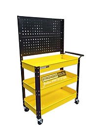 XE ĐẨY DỤNG CỤ 3 NGĂN CÓ TẤM TREO STRONGER TOOL