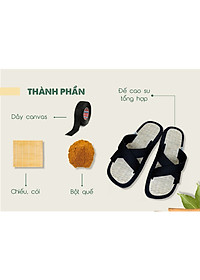 Dép chiếu Hương Quế DCQ-24 rất bền, thoải mái khi đi bộ