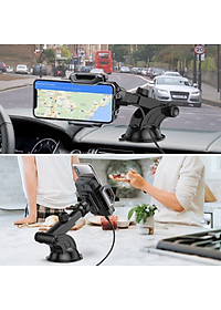 Giá đỡ Choetech T521-S điện thoại kiêm sạc không dây trên ô tô 10W  (Hàng chính hãng)