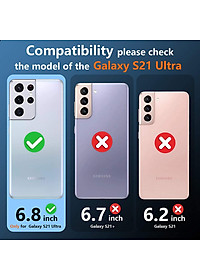 Ốp lưng chống sốc trong suốt siêu mỏng cho Samsung Galaxy S21 Ultra hiệu Likgus Crashproof giúp chống chịu mọi va đập - hàng nhập khẩu