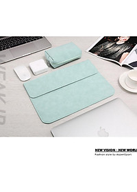 BAO DA, TÚI DA, CẶP DA CHỐNG SỐC CHO MACBOOK, LAPTOP, SURFACE KÈM VÍ ĐỰNG PHỤ KIỆN