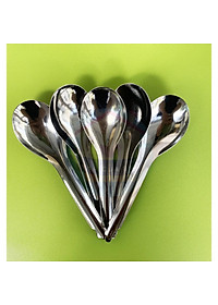 Muỗng các loại Inox chất lượng (Muỗng bầu, muỗng soup và muỗng cà phê) chất liệu 100% Inox bóng loáng kích thước 16x4cm