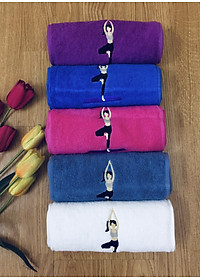 Khăn lau mồ hôi tập Yoga,Khăn cotton thể thao lau siêu  thấm mồ hôi (ảnh và video thực tế)