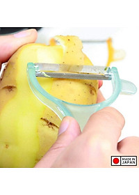 Dụng cụ gọt vỏ trái cây lưỡi bằng thép sắc bén Echo Rappy Peeler - Hàng nội địa Nhật Bản | Made in Japan
