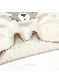 Bộ nỉ bé trai Bigfox Miss Meow, bộ thu đông bé trai vải nỉ bông dày dặn in hình chú gấu Bear dễ thương size trẻ em 3,4,5…8