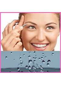 Hộp 2 nhíp inox cao cấp nhổ tỉa lông mày Kai (1 nhíp đầu to & 1 nhíp đầu nhỏ) tặng thun buộc tóc 10g