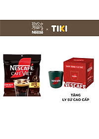 [Tặng Hũ Thủy Tinh NESCAFÉ (Tet 26) NESCAFE 750ml] Cà phê Hòa tan NESCAFÉ CAFÉ VIỆT 35 gói Vị Mạnh đặc trưng