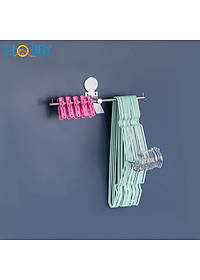 Giá treo móc phơi quần áo gắn tường inox 304 Hobby home decor GPM3