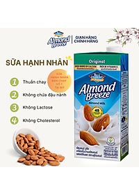 Thùng Sữa Hạt Hạnh Nhân ALMOND BREEZE Nguyên Chất 946ml x 12 hộp