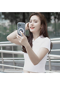 Ốp lưng kháng khuẩn chống sốc hỗ trợ sạc Maqsafe cho iPhone 14 Pro Max (6.7 inch) hiệu ZAGG Gear4 Crystal Clear Case (siêu mỏng 1.5mm, kháng khuẩn cho tay, chống sốc độ cao 4m, vật liệu tái chế thân thiện với môi trường) - hàng nhập khẩu