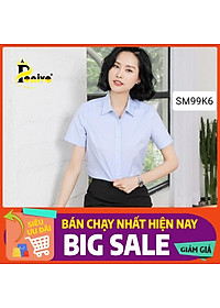 Áo Sơ Mi Nữ Ngắn Tay Màu Trơn Thời Trang Công Sở Thanh Lịch PONIVA Chất Liệu Mềm Mại Thấm Hút Mồ Hôi Tốt