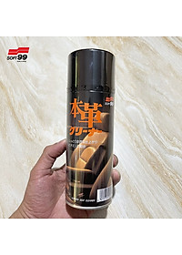 Chai xịt vệ sinh ghế da ô tô dạng bọt giúp làm sạch, dưỡng ẩm chống mốc, kháng khuẩn Leather Seat Cleaner L-13  300ml Soft99