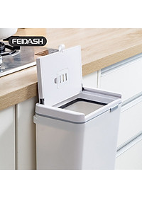 Thùng Rác Thông Minh Treo Tủ Bếp Thiết Kế Nắp Mở Đa Chiều - Có Thanh Treo Cửa Tủ Bếp FEIDASH TG3680
