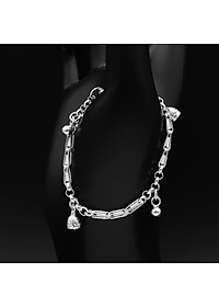 Lắc Tay Lắc Chân Trẻ Em Bạc Hiểu Minh LTE097 chiếc chuông nhỏ