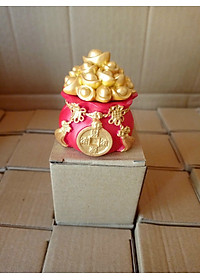 Hũ Đựng Muối Gạo Tài Lộc Đầu Năm Mới, Túi Thần Tài May Mắn Trang Trí Bàn Làm Việc......