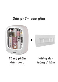 Kệ Để Mỹ Phẩm Cao Cấp Dán Tường Tủ Để Đồ Trang Điểm Đựng Thuốc Treo Tường Bằng Nhựa ABS 