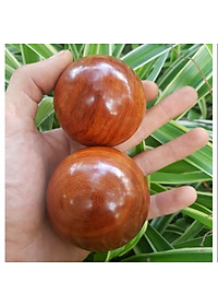 Bi Lăn Tay Hạt Gỗ Hương 5cm ( video , hình thật )