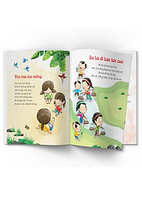 Full bộ 4 cuốn Truyện - Thơ - Đồng dao - Câu đố cho Trẻ mầm non (Giúp bé sáng dạ, thông minh, tập nói và đọc nhanh)