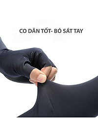 Găng ống tay chống nắng Kiotool Nam Nữ vải lụa băng, tất vớ dài đeo tay co dãn tối đa tiện dụng