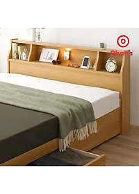 [Kèm ảnh thật - Miễn phí lắp đặt & vận chuyển] Giường ngủ gỗ công nghiệp cao cấp OHAHA chuẩn Nhật - Yellow - GC041 - 01