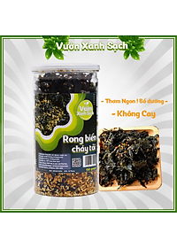 Rong biển cháy tỏi 100G / Không cay không ớt / Thương hiệu Vườn Xanh Sạch