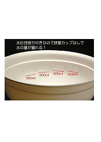 Bát hâm nóng thức ăn trong lò vi sóng 1200ml - Hàng nội địa Nhật Bản