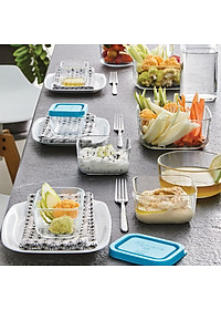 Hộp thủy tinh chữ nhật Frigoverre 1.1L – Kín hơi, cất trữ thực phẩm trong ngăn đông – Bormioli Rocco, Italy