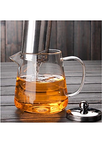 Ấm pha trà thủy tinh có lõi lọc và nắp inox 550ml , 750ml, 950ml