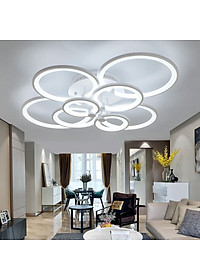 Đèn trần LED 8 cánh 3 chế độ ánh sáng có điều khiển từ xa tăng giảm GOLDSEEELAMP
