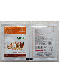 1 gói vitamin tổng hợp AD3E (5g) cho chim,vẹt, yến phụng