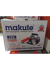 Máy bơm lốp xe hơi Makute, 2 xi lanh MAC1202- Hàng chính hãng