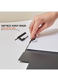Trình ký đôi A4, kẹp tài liệu dọc chất liệu nhựa PP cao cấp Thương hiệu AO+
