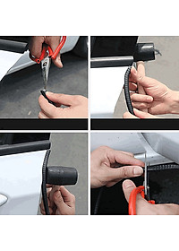 Gioăng cao su, nẹp viền cửa chữ U lõi thép PHUS chống va đập, cách âm, chống ồn cao cấp dài 5m 