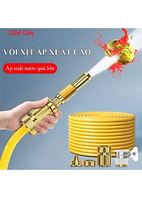 Vòi Tưới Cây, Vòi Xịt Rửa Xe Đa Năng Tăng Áp Lực Nước Cực Mạnh 10m, Lắp Vòi Nước Thông Thường (Đầu Vòi Đồng) - HÀNG CHÍNH HÃNG MINIIN