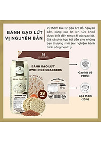 [Vị Huyền Mễ, Nguyên Bản, Yến Mạch] - Bánh Gạo Lứt Ăn Kiêng GUfoods 170g - Tập Gym, Giảm Cân, Thực Dưỡng, Eat Clean, Ăn Vặt Healthy, Không Chiên Dầu