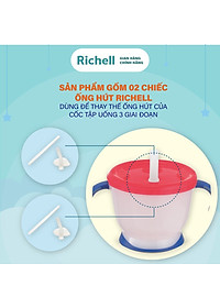 Ống hút S-1 Richell Nhật Bản - 2 bộ | Baby