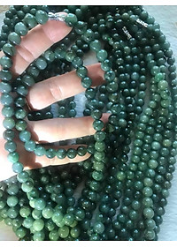 DÂY CHUYỀN HẠT CHUỖI ĐEO CỔ ĐÁ CẨM THẠCH TỰ NHIÊN SIZE 8LY
