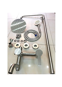 Bộ sen cây tắm KG38 dùng cho nóng lạnh nước mạnh êm, cao cấp dễ sử dụng chất liệu inox304 - Hàng chính hãng