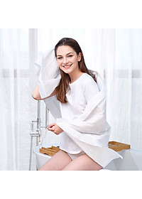 Khăn Tắm 70x140cm Dạng Nén Bằng Cotton Tiện Lợi Dùng Một Lần - Khăn Nén Du Lịch - Khăn Nén Spa - màu xanh