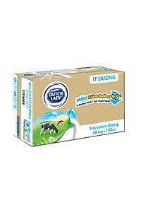 Thùng 48 Hộp Sữa Tươi Tiệt Trùng Dutch Lady Cô Gái Hà Lan ít đường 180ml