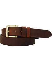 Thắt lưng nam da bò sáp khóa đồng  AT Leather S4K-03