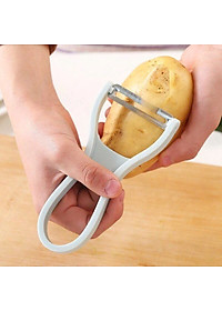 Dụng Cụ Bào Vỏ Thông Minh, Nạo Sợi Rau Củ Quả 2in1- Dao Bào 2 Trong 1 Bằng Thép Không Gỉ - Hàng chính hãng